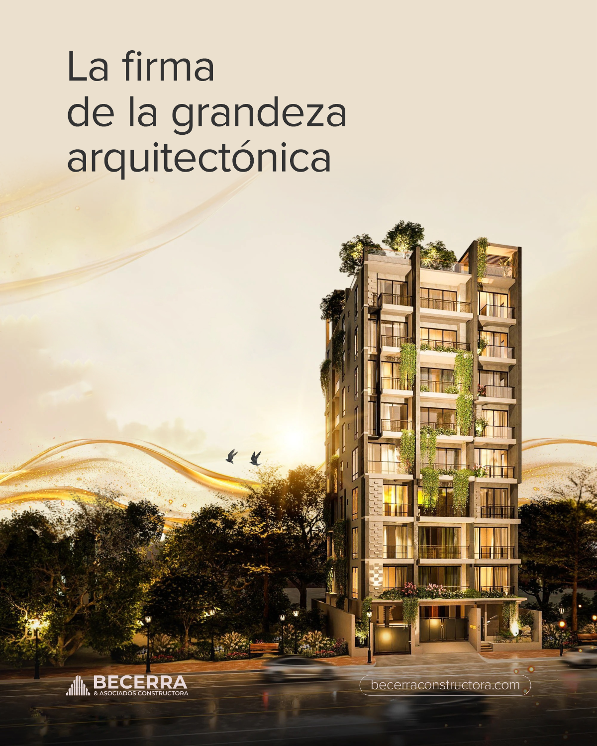 Fachada exterior edificio moderno