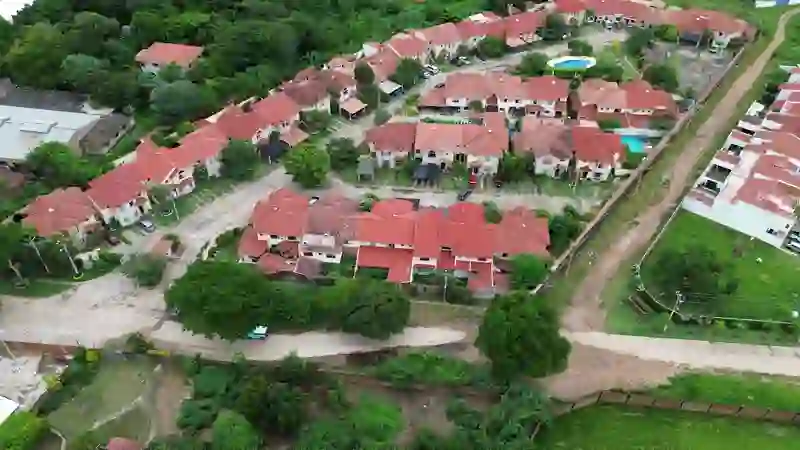 Video aéreo de obra 1