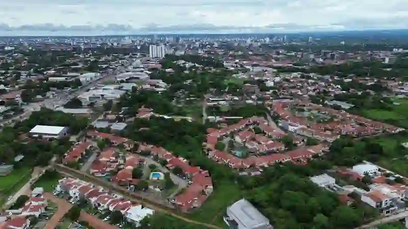 Video aéreo de obra 2